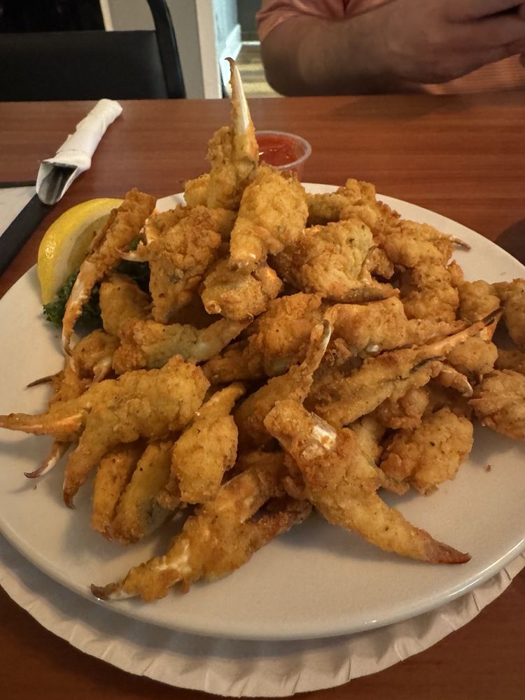 Jumbo crab claws at The Point Restaurant Perdido