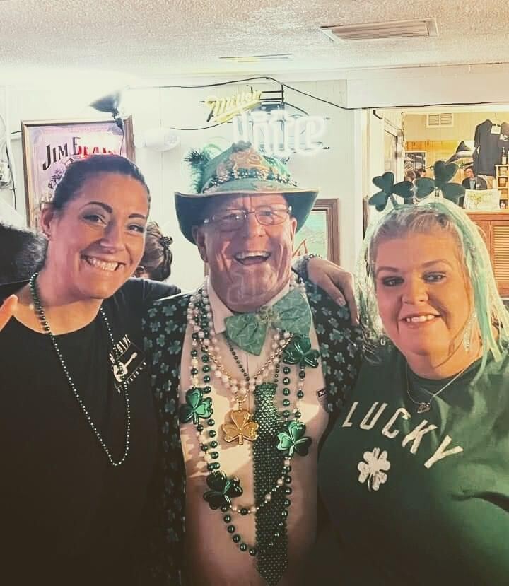 Guests celebrating St. Patrick's Day at The Point Restaurant Perdido