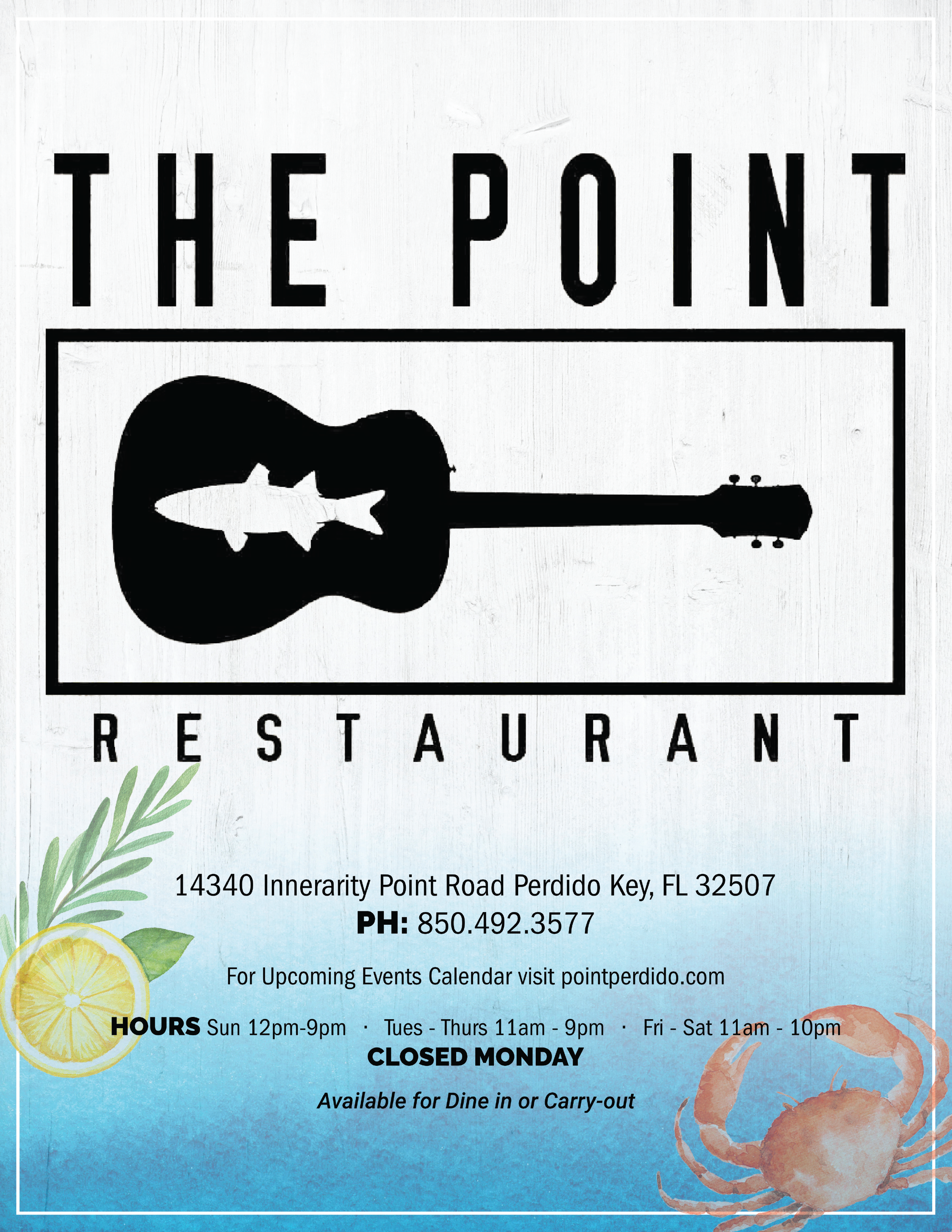 The Point Menu Front